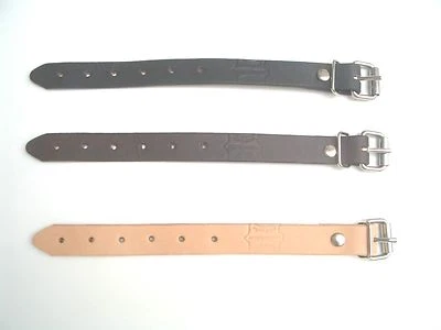 CORREA UTILITARIA CUERO AMISH REAL HECHA A MANO 1"W S.S RODILLO HEBILLA CABALLO MOTOCICLETA Foto 1 de 4