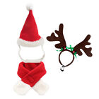 3 Pcs Rabbit Christmas Costume Reindeer Headbands Dog Outfit