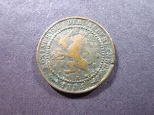 Netherlands 1 Cent 1884 Bend World Money Coin bh7k - Picture 1 of 2