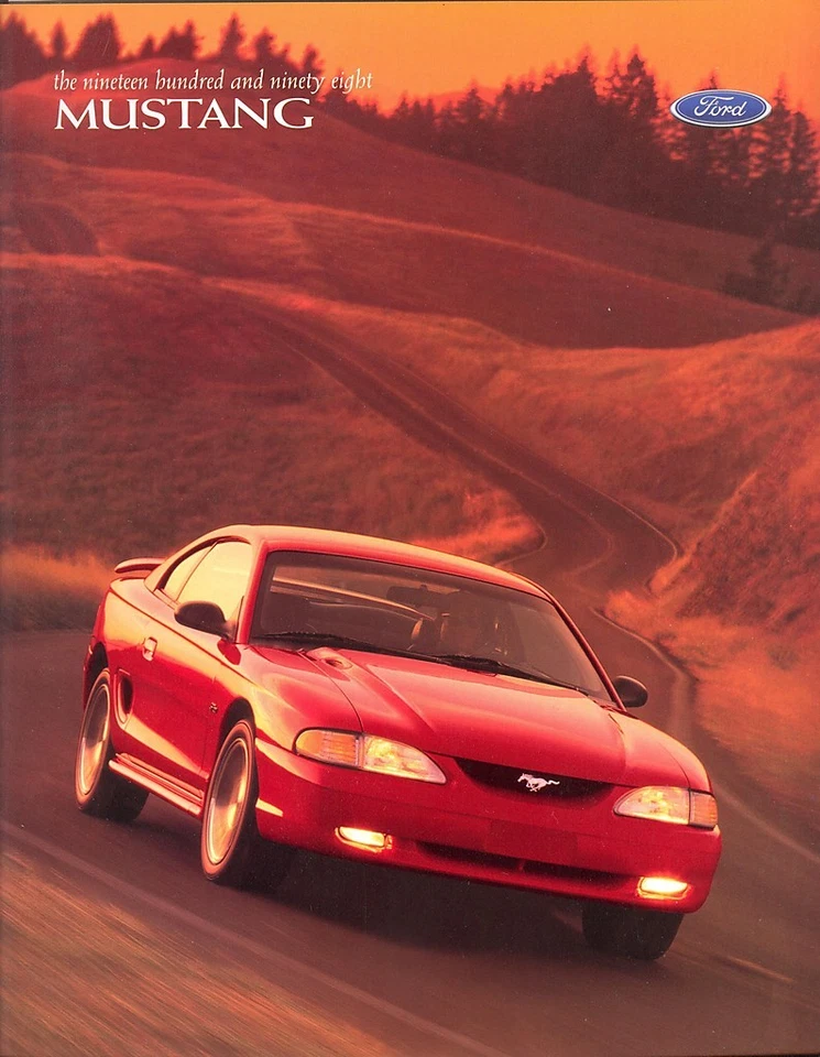 1998 Ford Mustang Sales Brochure Mustang/GT - Mint! - Image 1 of 1