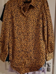 New Look Petite Animal Print Blouse Size 10 Bnwot - Picture 1 of 3