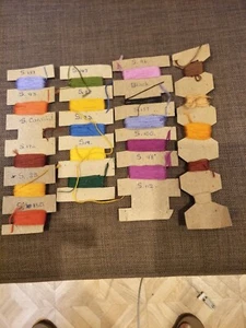 4 CARDS OF STRANDED COTTONS Various Colours. - Picture 1 of 1