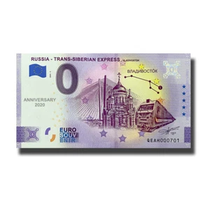 Anniv. Euro Souvenir Russia 2019 2019-5 QEAH T. S.Express billete Vladivostok - Imagen 1 de 1