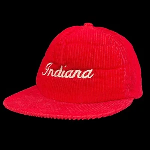 Vintage Corduroy JR BOYS Toddler Indiana Univeristy Strap Back Hat USED World - Picture 1 of 13