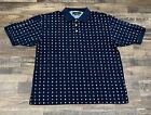 Tommy Hilfiger Golf Polo Shirt Mens Size Xl Blue Flags Excellent Used