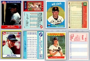 Will Clark 4 Card Lot - San Francisco Giants Texas Rangers MSU Rookie RC  - Picture 1 of 1