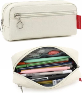 Big Capacity Pencil Pen Case Office Large Storage Simple Stationery Bag Pouch Ho - Picture 1 of 7