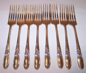 Tenedores de cena Oneida Community White Orchid (8) plateados - Imagen 1 de 1