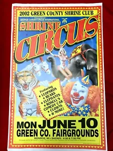 Póster vintage del santuario circo - 2002 - con dos entradas originales - Imagen 1 de 2