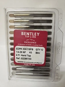 1/4"-28 NF Drillco Cutting Tools 4 Flute HSS Bottom H3 Hand Tap-1 Tap Only - Picture 1 of 1