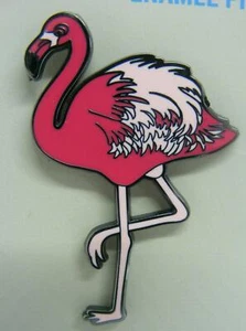Insignia de pasador de esmalte realista Little Critterz flamingo LCBP0053 - Imagen 1 de 3
