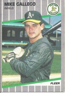 1989 Fleer Mike Gallego 8 Athletics