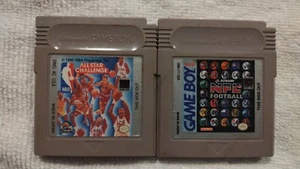 2 Vintage Gameboy Games (NFL Football And All Star Basketball) - Picture 1 of 5
