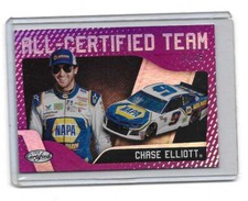 2018 Panini Certified Racing NASCAR All-Certified Team PURPLE Chase Elliott 3/25
