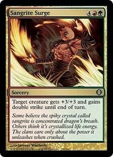 Sangrite Surge X4 EX/NM Shards Of Alara MTG Magic Cards Gold Uncommon