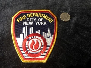 new york city fire dept. patch TWIN TOWERS type! LOOK - Picture 1 of 2