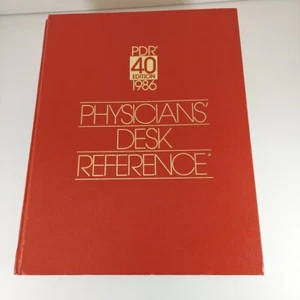 Physicians Desk Reference PDR40 Edition 1986 Medical Economics Company HC - Picture 1 of 14