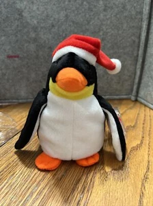 Zero W/Tush Tag Error Penguin Beanie Baby Christmas Hat Original Condition 1998 - Picture 1 of 11