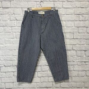 Marni Jeans 27 Jean Pants Striped Italy Italian High Waist Cotton Denim Womens 