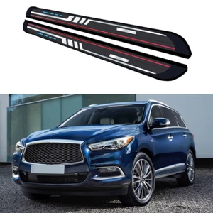 2 PIEZAS estriberas peldaño lateral para Infiniti QX60 2014-2020 pedales fijos barra Nerf - Imagen 1 de 14