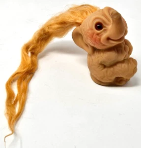 Vintage Dam Things Elephant TROLL 1964 Danimarca Finger Puppet FIGURINA - Foto 1 di 5