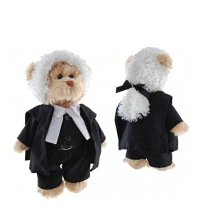 Lawyer / Judge Teddy Bear w/Wig Grad Gift Tic Toc Teddies 12"/30cm soft toy NEW - Picture 1 of 3