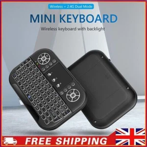 Mini Wireless Keyboard 2.4G&Bluetooth-compatible Backlit for Android TV Box PC - Afbeelding 1 van 8