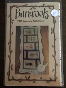 Bareroots Cozy Home Table Runner Appliqued Quilt PATTERN ONLY 19" x 43" - Picture 1 of 2