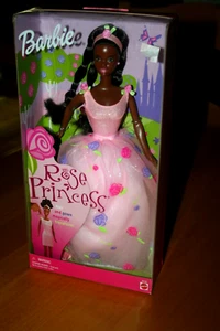 2000 African American Rose Princess Barbie Puppe - Neu im Karton - Bild 1 von 8