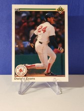 1990 Upper Deck Dwight Evans card #112 Boston Red Sox Baseball 