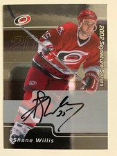 2001-02 BAP Be A Player Signature Series Autograph Shane Willis Auto #6