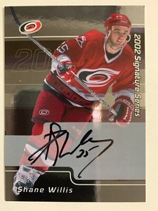 2001-02 BAP Be A Player Signature Series Autograph Shane Willis Auto #6