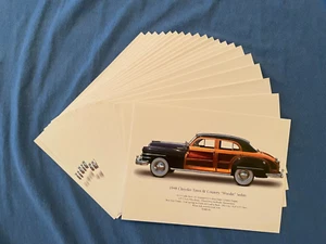 1948 CHRYSLER Town & Country Woodie Sedan - Nuovo set di 20 biglietti di auguri vuoti - Foto 1 di 8