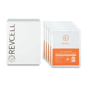REVCELL Vita Collagen Full Face Lifting Up Mask 1BOX (19g × 5pcs) K-Beauty - Picture 1 of 3