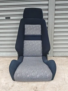 RECARO LX B Seat Left Side Blue Black no railling Used Genuine - Picture 1 of 15