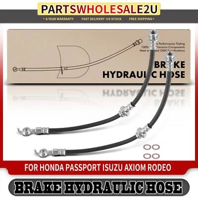 2x Manguera hidráulica de freno delantera izquierda y derecha para Honda Passport Isuzu Axiom Foto 1 de 4