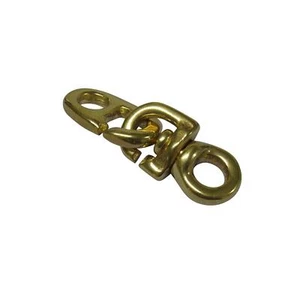 Brass Inglefield Clip Flag Swivel 58MM (Flagpole Brummel Line Hook) - Picture 1 of 12