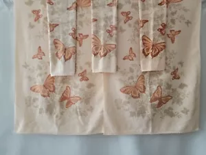 VINTAGE FINE FASHION TOWELS PINK BUTTERFLIES 2 BATH & 3 HAND TOWELS MADE IN USA - Picture 1 of 7