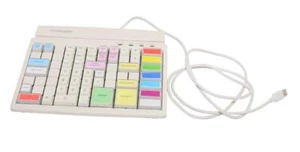 Teclado de caja POS Keyboard Preh Prehkeytec MCI 84 blanco USB con lector de tarjetas B - Imagen 1 de 1