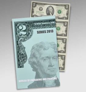 USA 2013 $2 Four-Note uncut banknote Uncertified - Picture 1 of 2