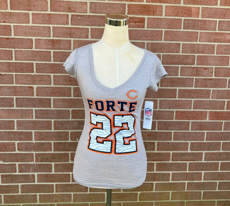 NUEVA CAMISETA NFL CHICAGO BEARS FORTE #22 ADOLESCENTES NIÑAS LETRA BRILLANTE Talla XS Foto 1 de 4