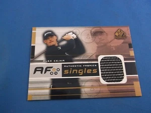 Golf PGA Card SP Game Used 2003 Authentic Fabric Singles Swatch Alex Cejka AF-AC - Picture 1 of 2