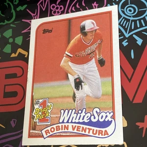 1989 Topps #1 Draft Pick Robin Ventura - Bild 1 von 2