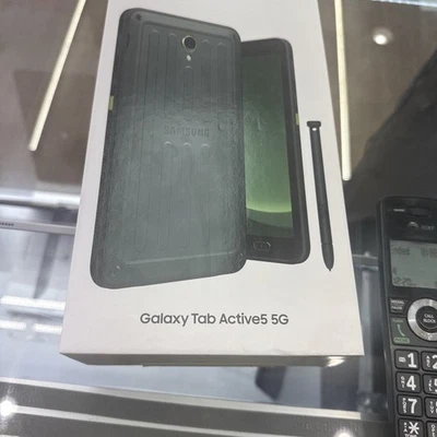 Samsung Galaxy Tab Active 5 128GB - SM-X308U - Green - Wi-Fi + Cellular - NEW - Image 1 of 2
