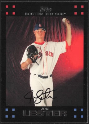 2007 Topps #383 Jon Lester Red Back Boston Red Sox - Image 1 of 2