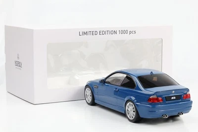 1:18 BMW M3 E46 Coupé 2000 Laguna Seca Blue Norev NEU 183001 - Photo 1/4