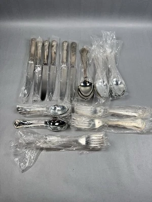 Cubiertos ingleses Cooper Ludlam Sheffield 31 piezas plateados Foto 1 de 4