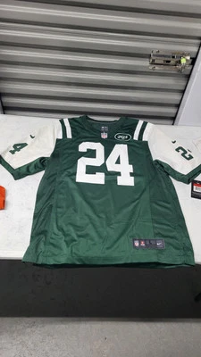 Boy’s Nike New York Jets Revis White Green Football On Field Jersey #24 Youth L - Image 1 of 4