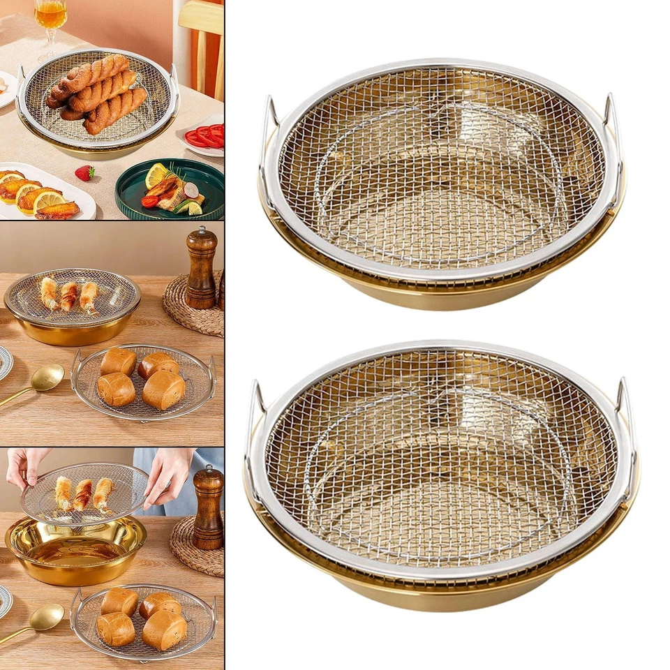 Ölfilterwanne Sieb Luft Friteuse Zubehör Luft Friteuse Gitterpfanne vielseitig - Bild 1 von 1