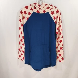 LuLaRoe Americana 2021 Amber Lightweight Star Print Hoodie Damen Gr. Small - Bild 1 von 9